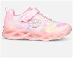 Skechers Girls S-Lights: Twisty Ice - Light pink multicolour (blinke sneakers)