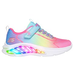 Skechers Girls Rainbow Cruisers - Turquoise Multicolor (blinke sneakers)