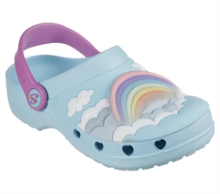 Skechers Girls Rainbow Dreams Clogs Lights - Rainbow (blinke sandal)