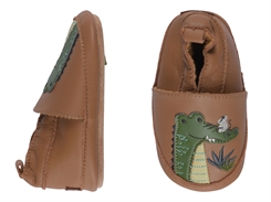 Melton leather shoes - Brown Sugar Crocodille