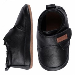 Melton leather shoes - Black