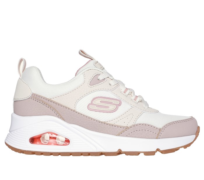 Skechers Girls Uno - Mesh mode - Natural/Taupe