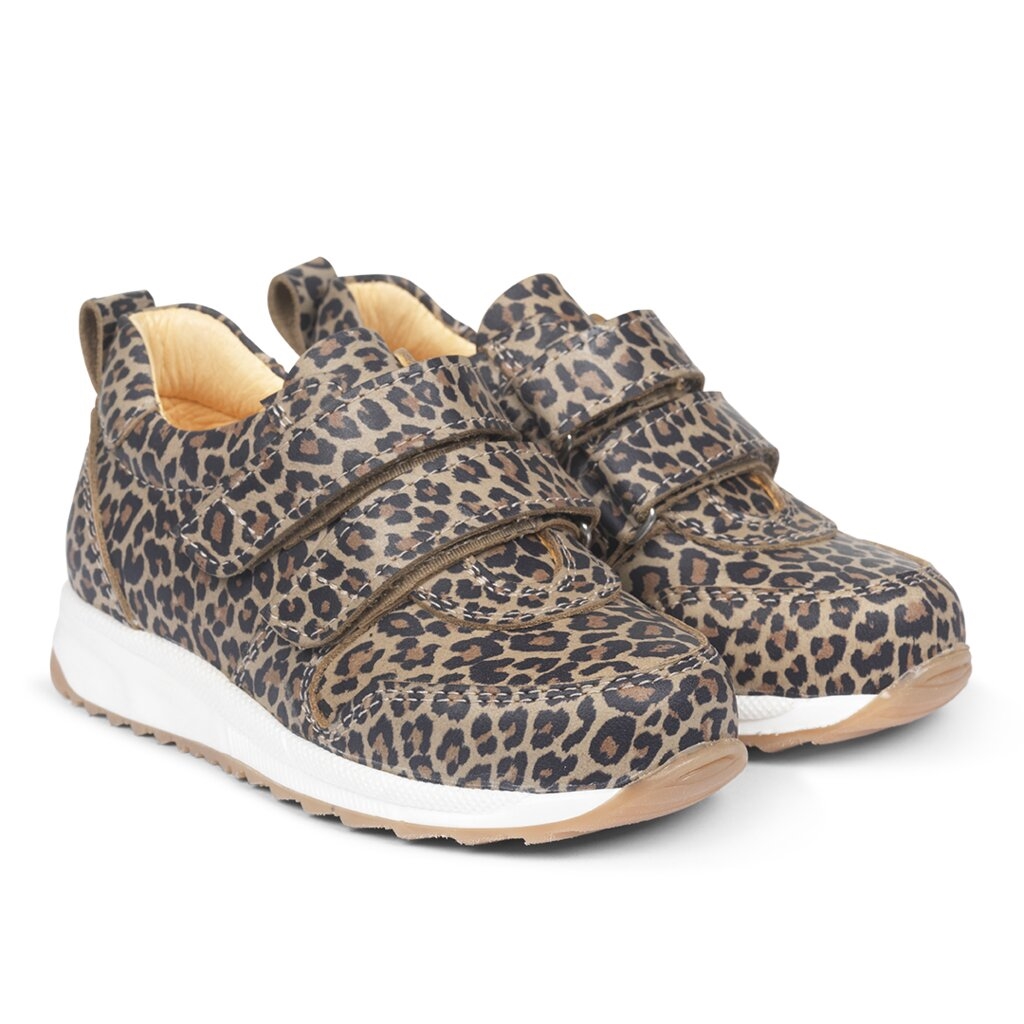 Angulus sneakers med velcro Leopard