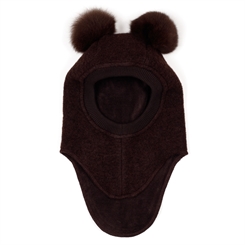 Huttelihut Big Bear Elefanthue uld - Brown/Brown