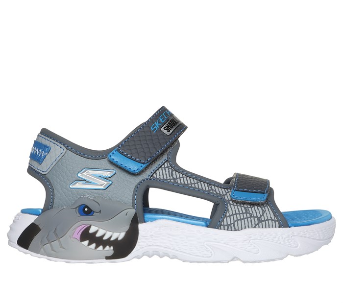 Skechers Boys Creature Splash Sandal - Charcoal Blue (Blinke sandal)