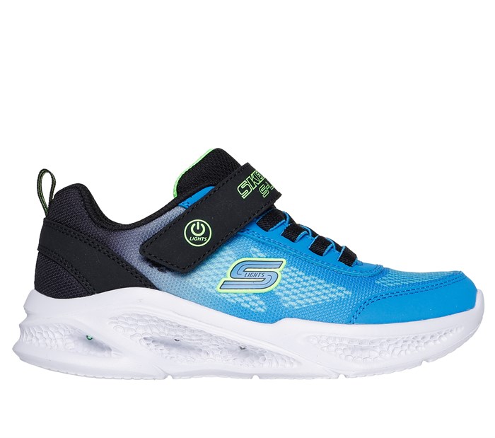 Skechers Boys Meteor-Lights - Black Blue (Blinke sneakers)