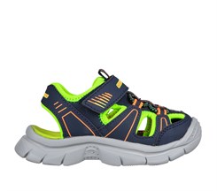 Skechers Boys Relix | Lightweight River Sandal - Navy Lime