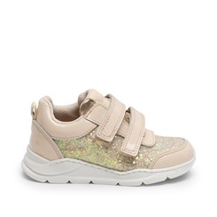 Bisgaard Jess velcro glimmer sneakers - Patent vanilla 