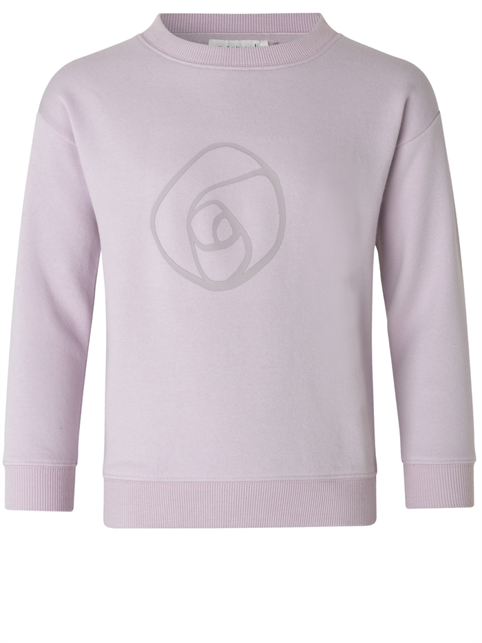 Rosemunde - Sweat hoodie LS - Iris purple girls rose logo
