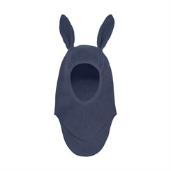 Huttelihut cotton fleece bunny balaclava w/ears - Navy Melange