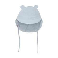 Huttelihut sunhat w/ears - Muslin - Celestial Blue