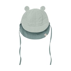Huttelihut Summer Hat Ears Muslin - Lily Pad