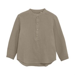 Huttelihut muslin shirt LS - Grey