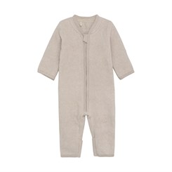 Huttelihut Pram suit - Cotton fleece - Camel Melange