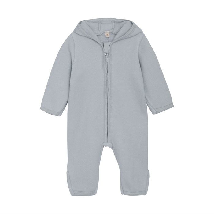 Huttelihut Pram suit w/ears - Cotton fleece - Quarry