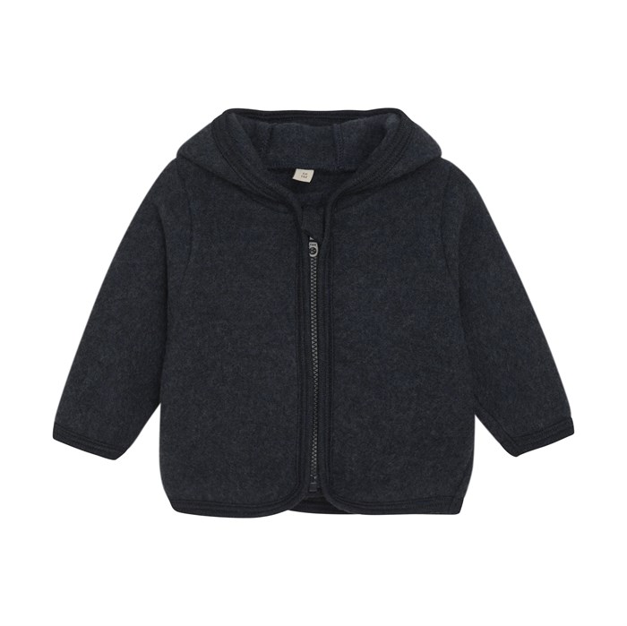 Huttelihut wool fleece cardigan - Navy