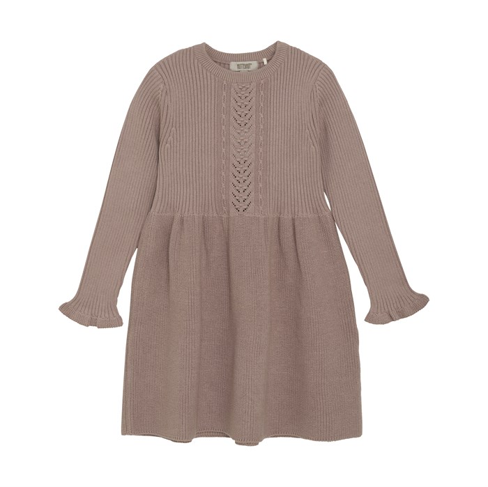 Huttelihut knit dress LS - Fawn