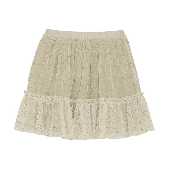 Huttelihut Tulle Skirt w. glitter - Gold