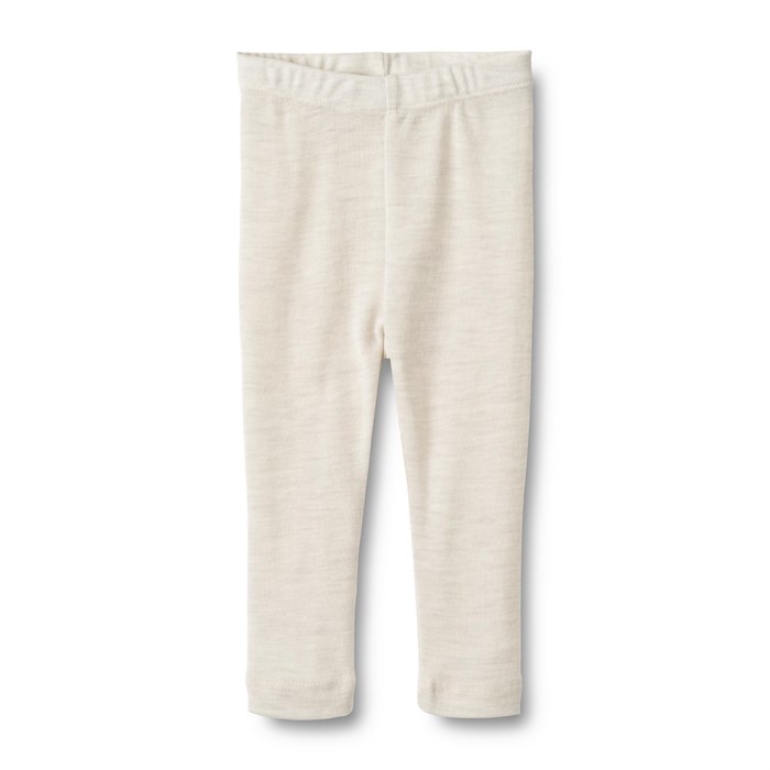 Wheat wool leggings Agi - Eggshell melange