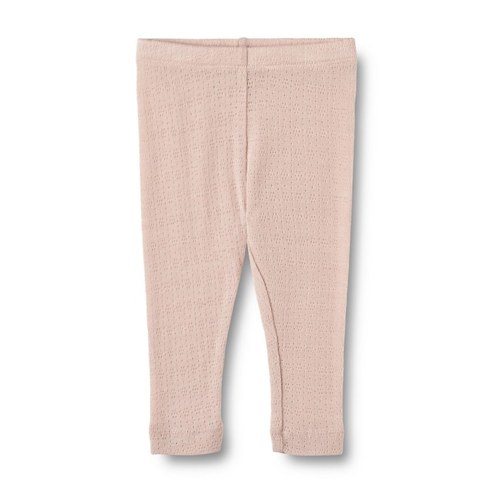 Wheat wool/Silk leggings Agi - Pale lilac