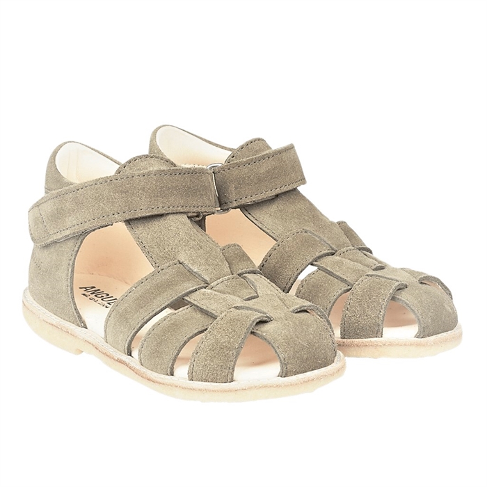 Angulus Begyndersandal med velcro - Taupe