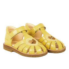 Angulus Hjerte sandal (smal til normal pasform) - Pineapple/Pineapple Glitter