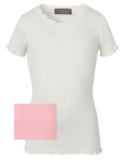 Rosemunde Silk t-shirt regular w/ lace - Zephyr Rose