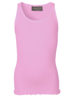 Rosemunde Silk top regular w/ elastic - Bubblegum Pink