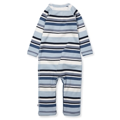 Smallstuff nightsuit - multi striped blue