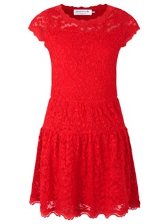 Rosemunde Dress LS - Rose red