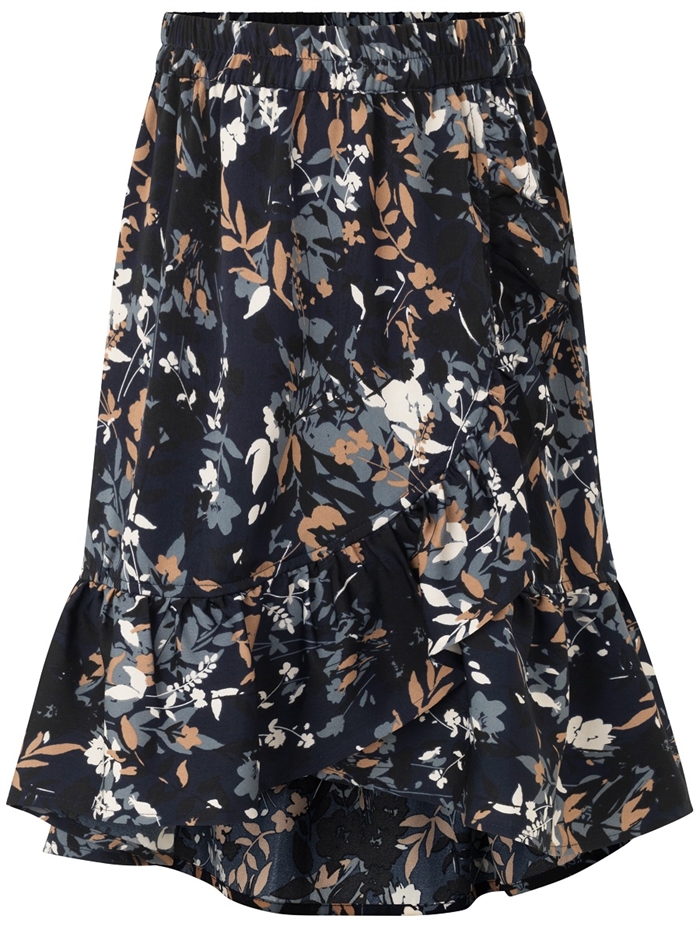 Rosemunde skirt - Blue flower field print