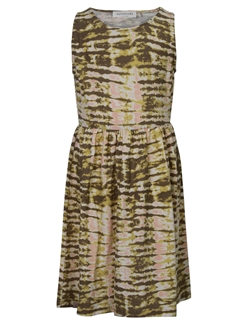 Rosemunde Biarritz Dress - Sand striped tie dye print