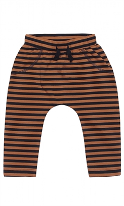 Kids-up pants - cashew stripes