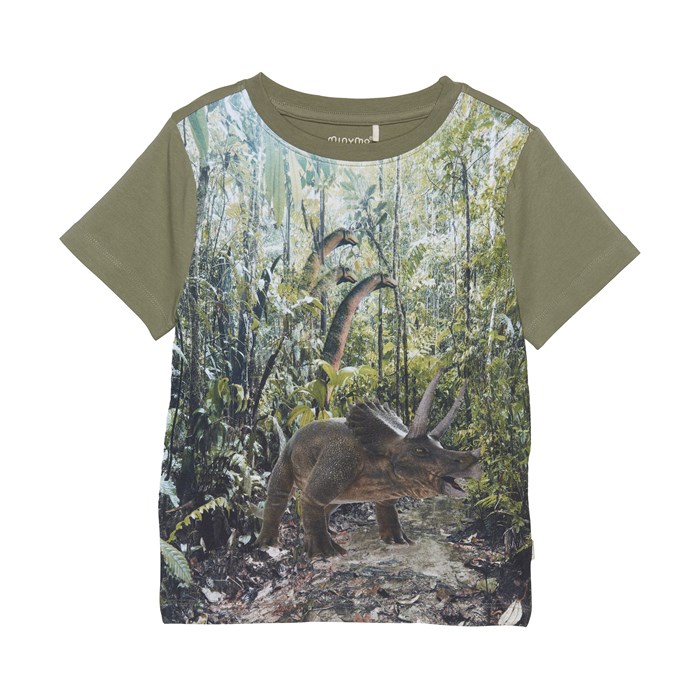 Minymo T-shirt SS - Deep Lichen Green