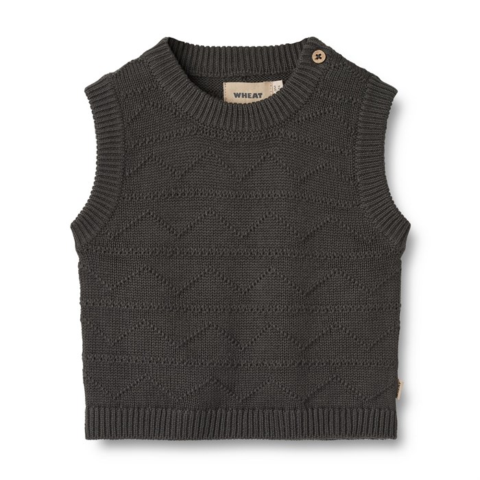 Wheat Knit vest Bobby - Raven