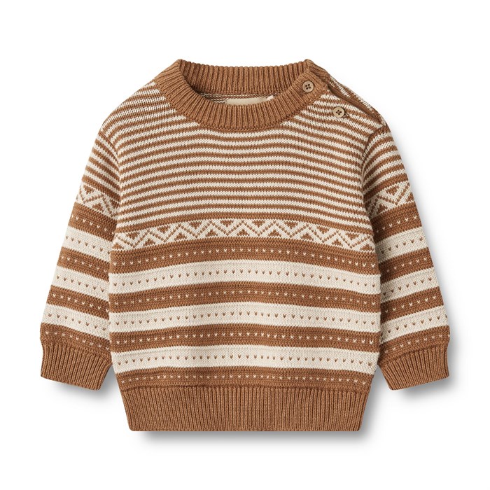 Wheat Knit Pullover Janus - Caramel