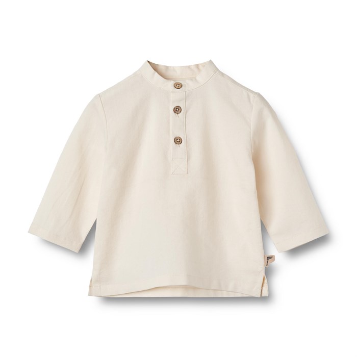 Wheat Shirt L/S Jonas - Eggshell