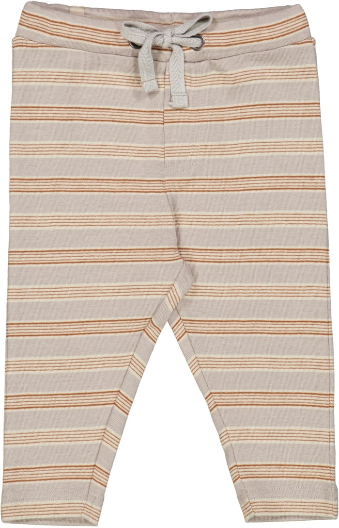 Wheat Soft Pants Manfred - Morning dove stripe