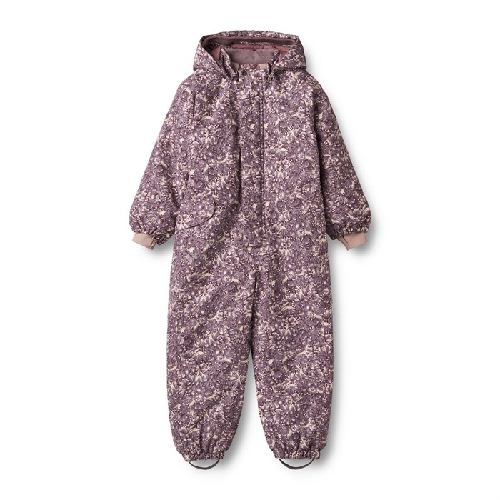 Wheat Snowsuit Miko Tech - Purple tulips