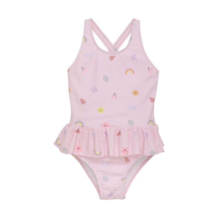 Color Kids swimsuit w/skirt - Cherry Blossom