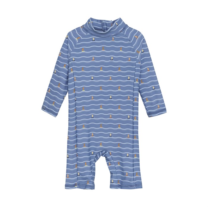 Color Kids swim suit LS - Coronet Blue