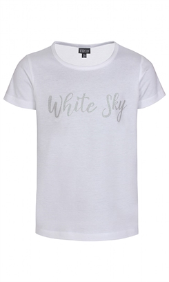 Kids-up T-shirt - Hvid "white sky"