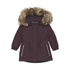 Color Kids Parka w/Fake fur - Fudge