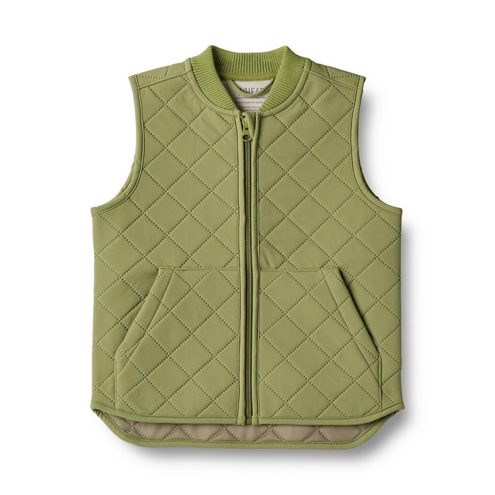 Wheat Thermo Gilet vest - Chive
