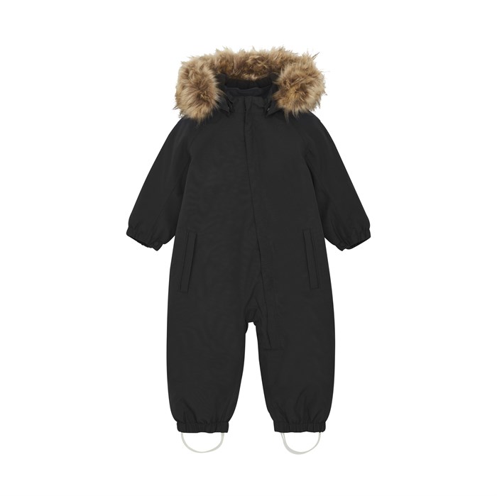 Color Kids snowsuit w/fake fur - Black