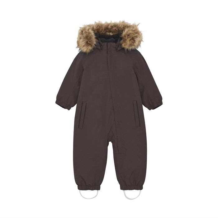 Color Kids snowsuit w/fake fur - Raisin