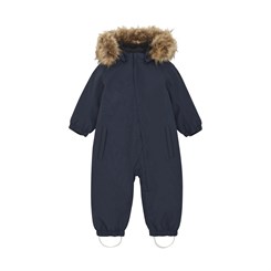 Color Kids snowsuit w/fake fur - Total Eclipse