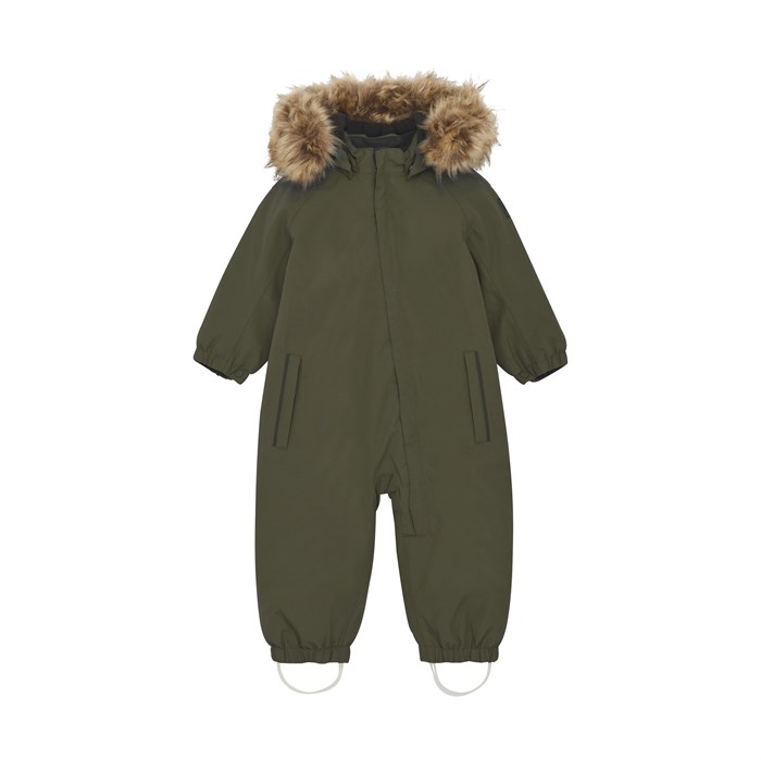 Color Kids snowsuit w/fake fur - Grape Leaf