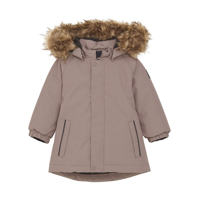 Color Kids Parka w/Fake fur - Antler