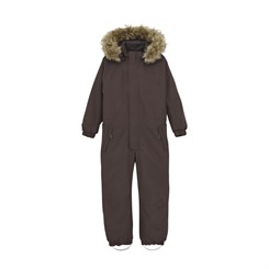 Color Kids snowsuit w/fake fur - Raisin